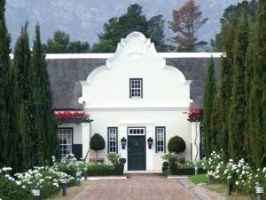 Cape dutch home at Franschhoek